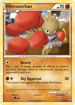 HGSS Black Star Promos Hitmonchan Pokémon card